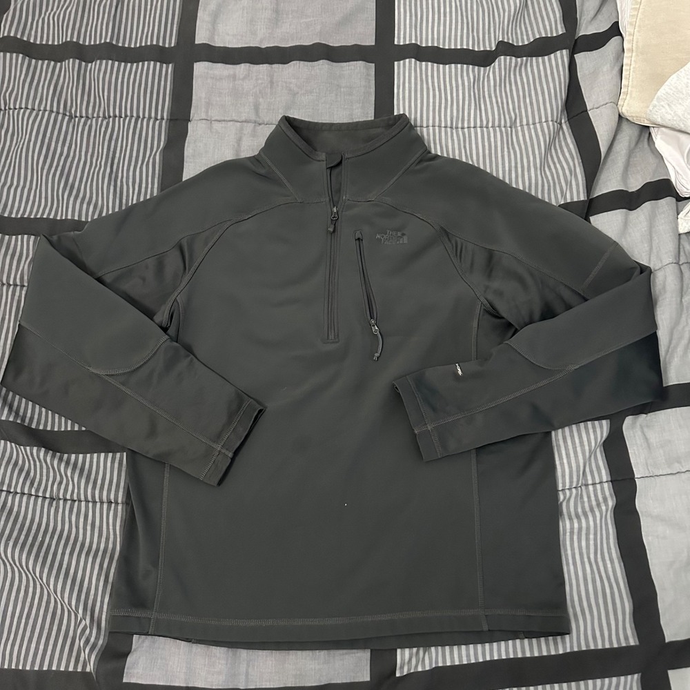 The North Face Mens Apex Softshell Fleece 1/4 Zip Pullover FlashDry Size Medium
